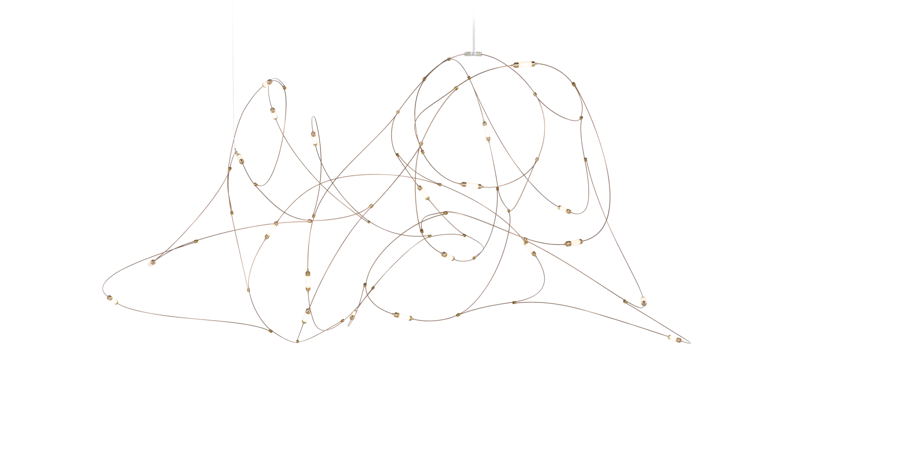 Flock of Light 21 suspension front view